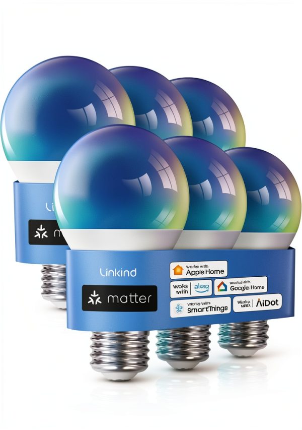 Linkind Smart LED Bulb Matter Compatible Color Changing-0