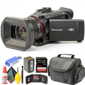 Panasonic HC X1500 4K Camcorder 24x Zoom Pro Bundle-0