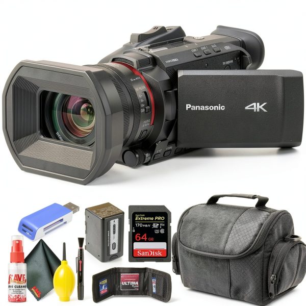 Panasonic HC X1500 4K Camcorder 24x Zoom Pro Bundle-0