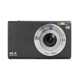 BlurFix Digital Camera 4K Video Recording Black Pink-0