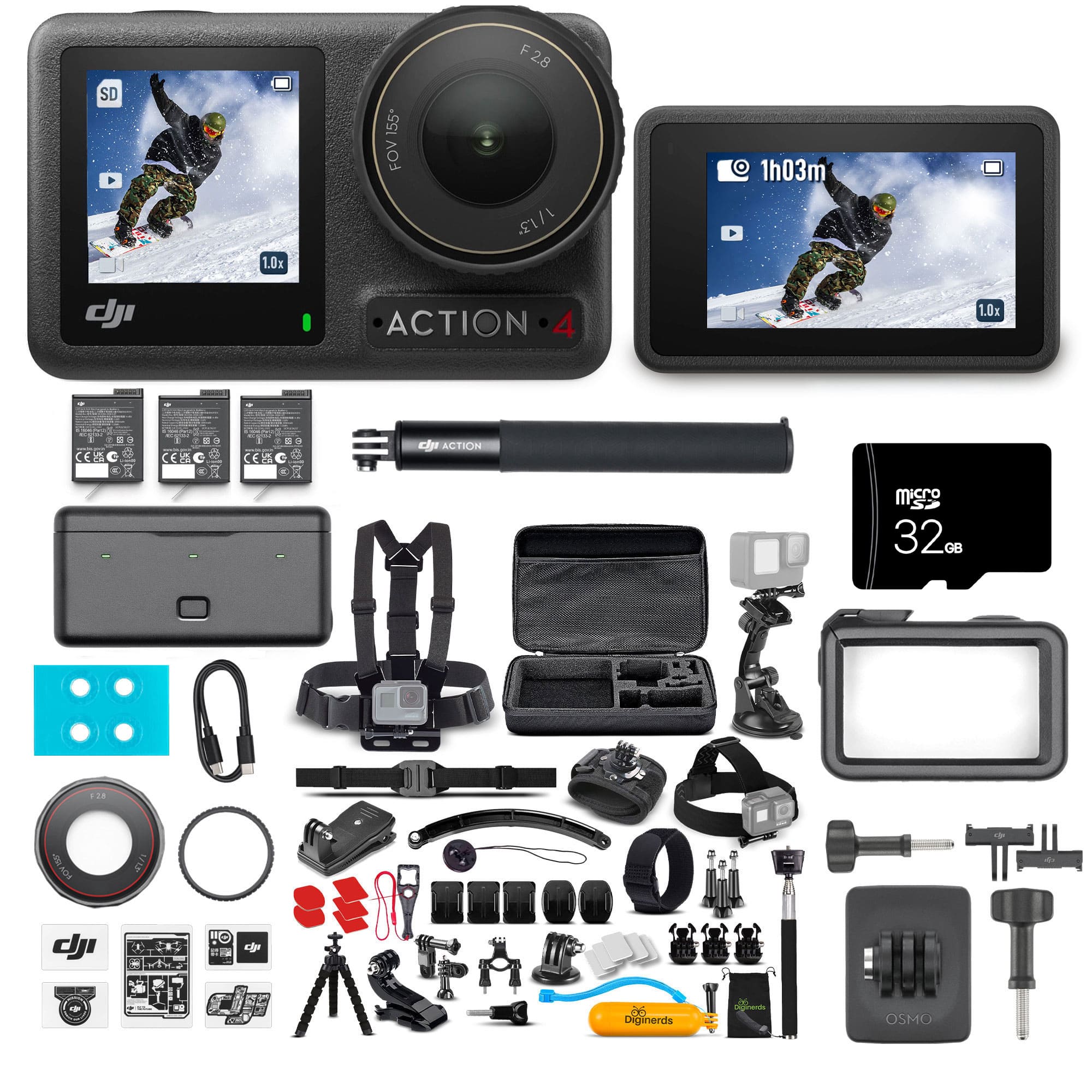 DJI Osmo Action 4 camera in outdoor adventure setting
